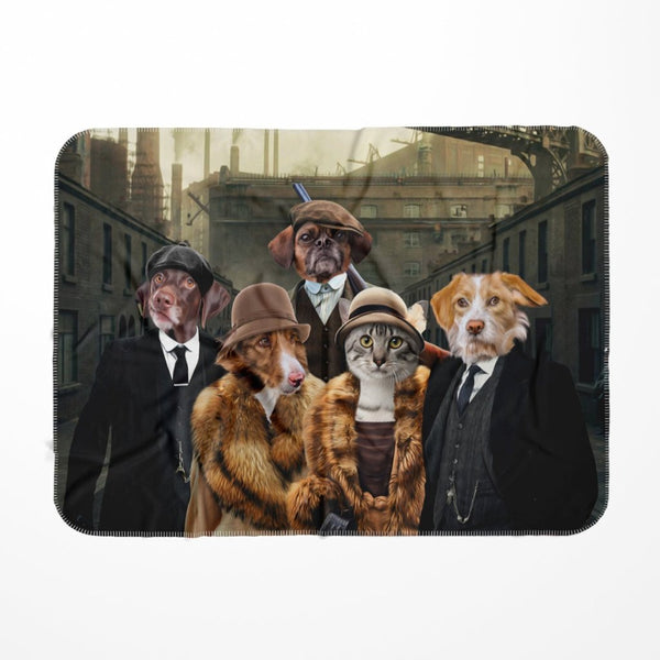 1920s Gangster Group Custom Pet Blanket | Pet Lover Gift | Paw & Glory