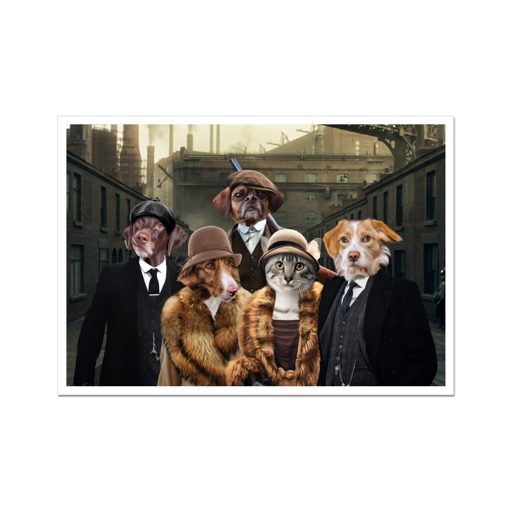 Peaky Blinders 5: Custom Pet Portrait - Paw & Glory - Dog Portraits - Pet Portraits