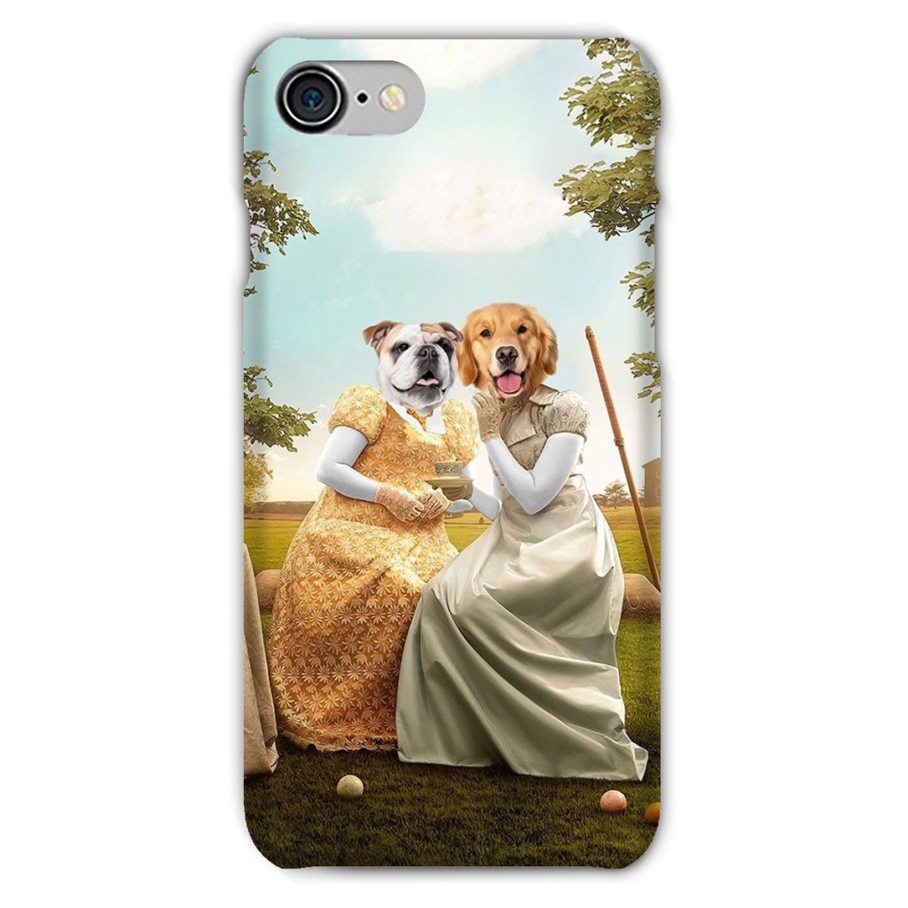 Penelope & Eloise (Bridgerton inspired): Custom Pet Phone Case - Paw & Glory - Dog Portraits - Pet Portraits