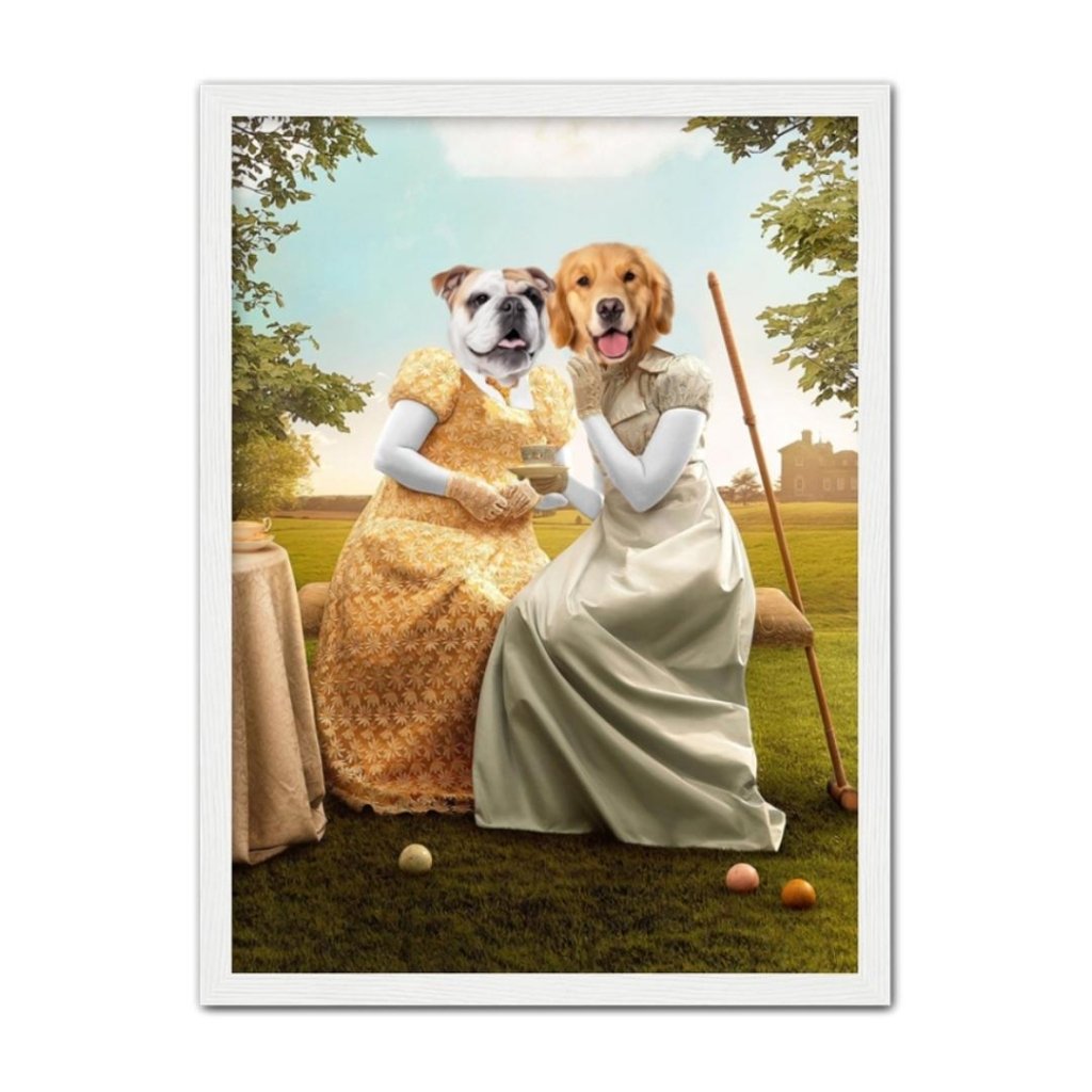 Regency Society Couple Custom Pet Portrait | Paw & Glory