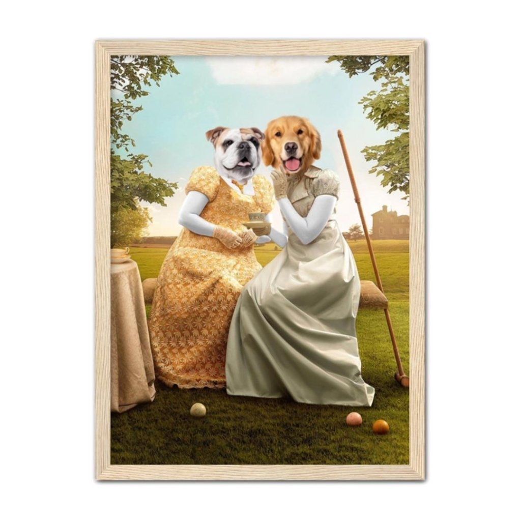 Regency Society Couple Custom Pet Portrait | Paw & Glory