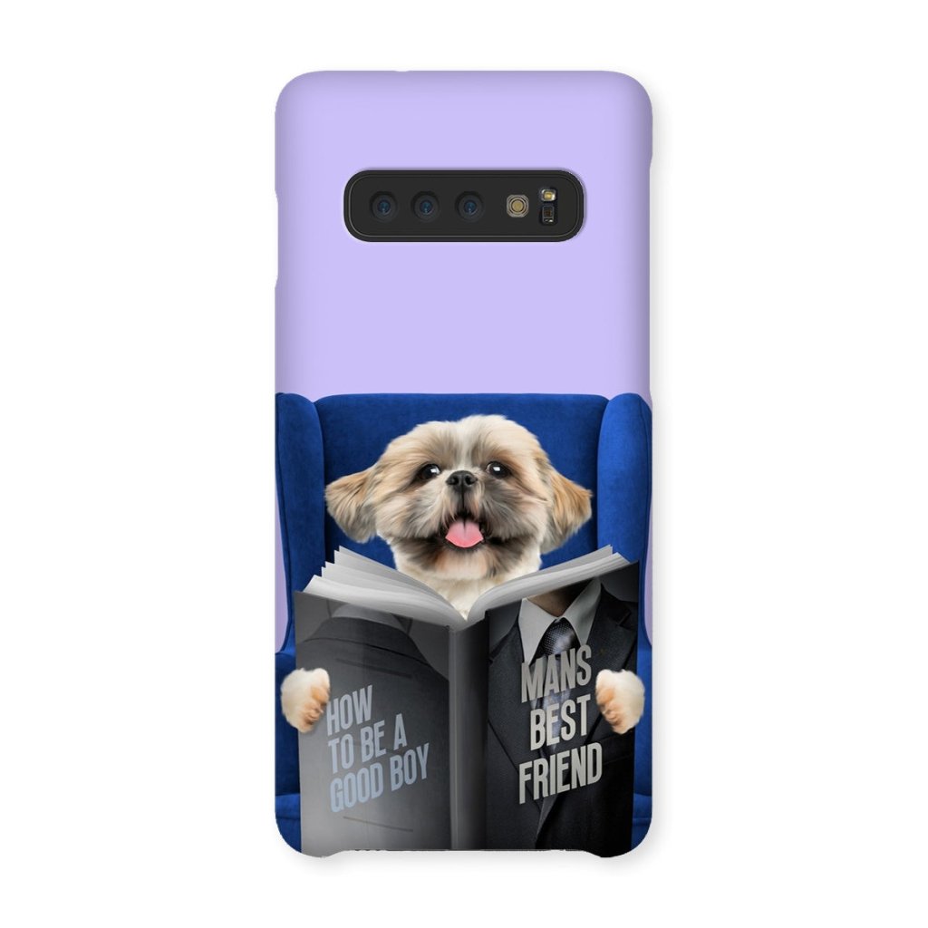 Pet Reading A Book: Custom Pet Phone Case - Paw & Glory - Dog Portraits - Pet Portraits