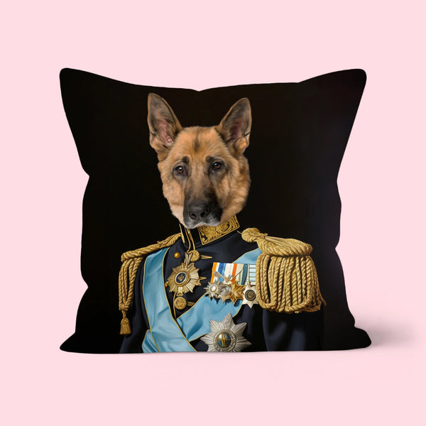 Petty Officer: Custom Pet Pillow | royal pet portrait | Paw & Glory