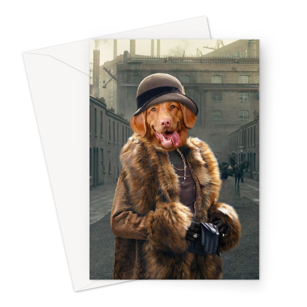 1920s Matriarch Custom Pet Greeting Card | Personalised Pet Gift | Paw & Glory