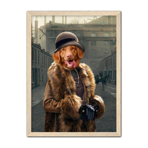 Polly (Peaky Blinders Inspired): Custom Pet Portrait - Paw & Glory - Dog Portraits - Pet Portraits