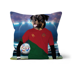 Portugal Football Team (FIFA 2022): Custom Pet Pillow - Paw & Glory - Dog Portraits - Pet Portraits