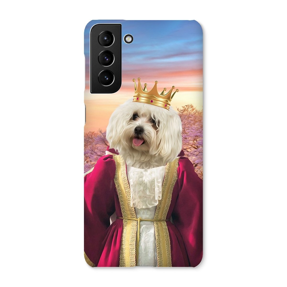 Queen Anne: Custom Pet Phone Case - Paw & Glory - Dog Portraits - Pet Portraits