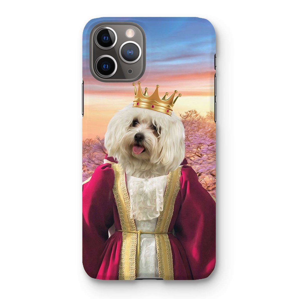 Queen Anne: Custom Pet Phone Case - Paw & Glory - Dog Portraits - Pet Portraits