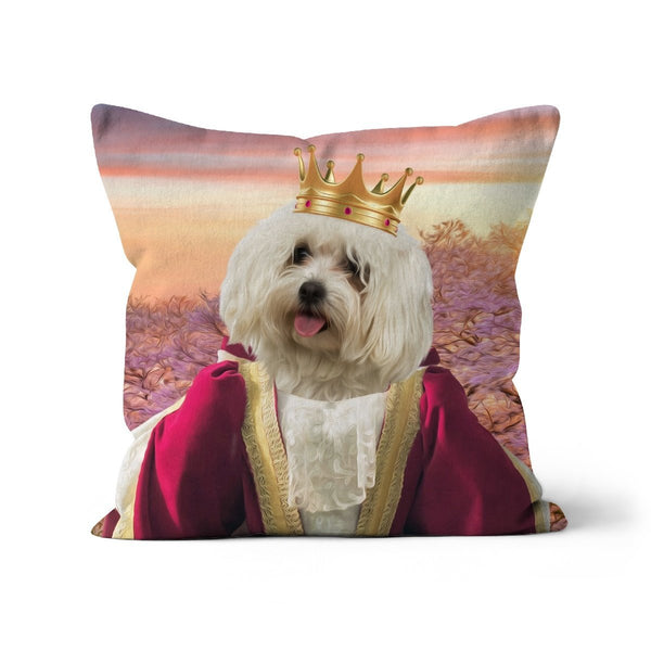 Queen Anne: Custom Pet Pillow | royal pet portrait | Paw & Glory