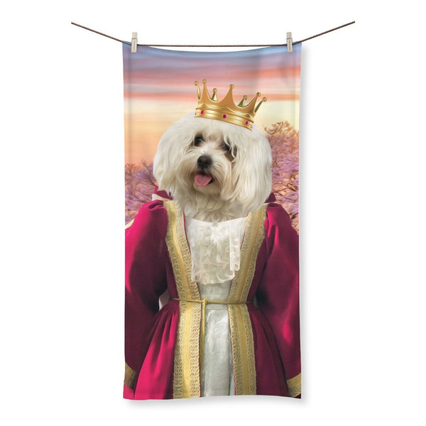 Queen Anne: Custom Pet Towel | royal pet portrait | Paw & Glory