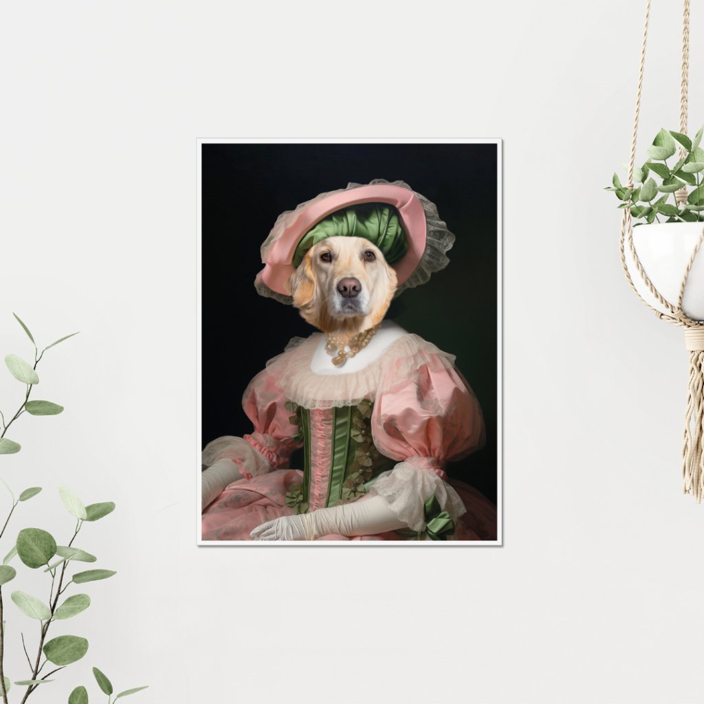 Queen Consort: Custom Pet Poster | royal pet portrait | Paw & Glory