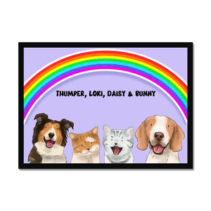 Rainbow: Watercolour Pet Portrait - Paw & Glory - Dog Portraits - Pet Portraits