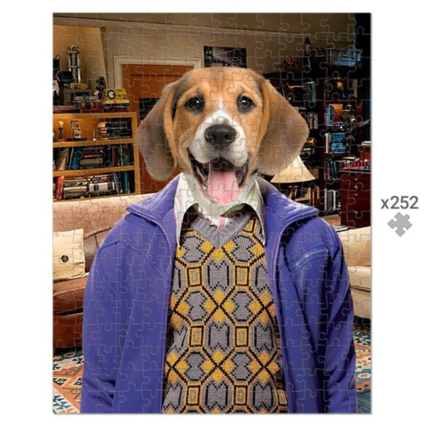 Astronomy Sitcom Star Custom Pet Puzzle | Funny Pet Portrait | Paw & Glory