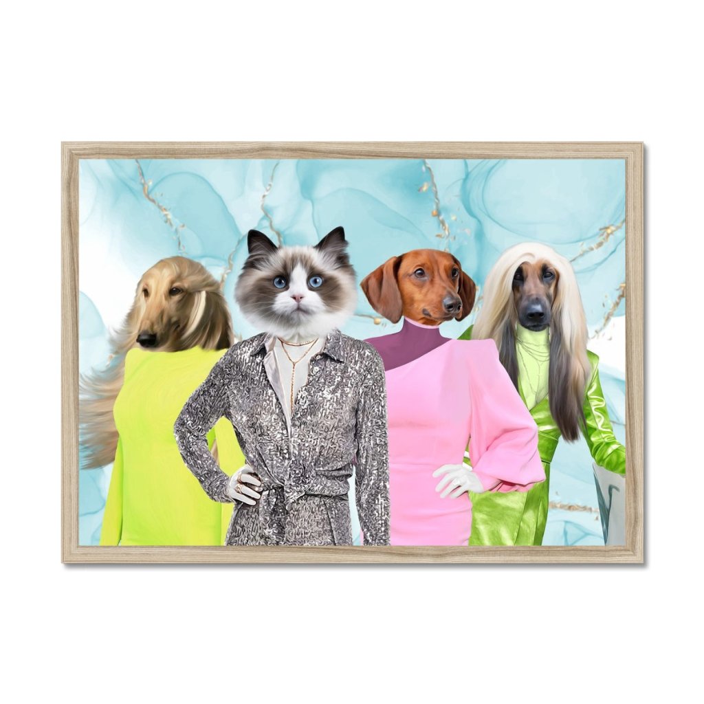 Luxury Glamour Custom Pet Portrait | Custom Pet Portrait | Paw & Glory