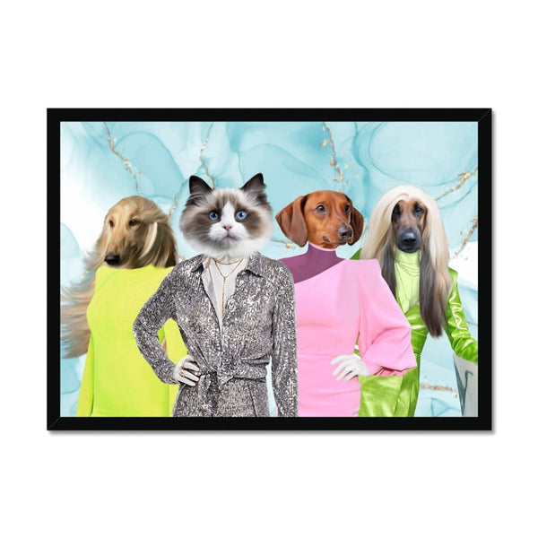 Luxury Glamour Custom Pet Portrait | Custom Pet Portrait | Paw & Glory