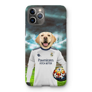 Real Pawdrid Football Club: Custom Pet Snap Phone Case - Paw & Glory - Dog Portraits - Pet Portraits