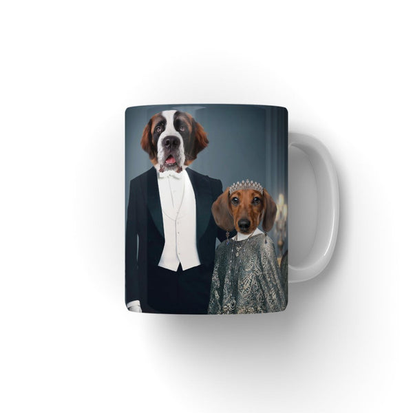 Edwardian Couple: Custom Pet Coffee Mug | royal pet portrait | Paw & Glory