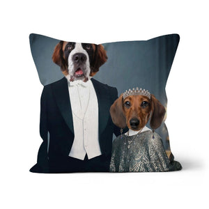 Robert & Cora (Downton Abbey Inspired): Custom Pet Pillow - Paw & Glory - Dog Portraits - Pet Portraits