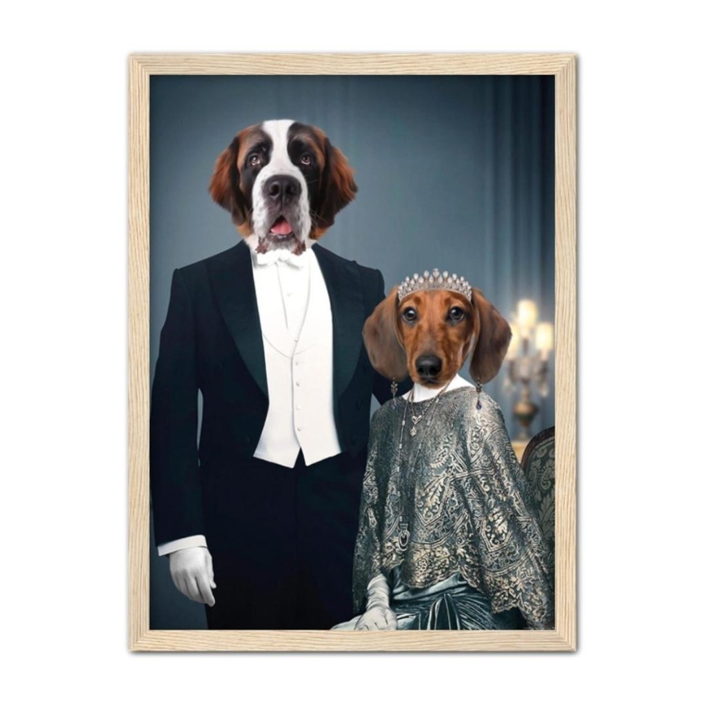 Edwardian Couple Custom Pet Portrait | Paw & Glory