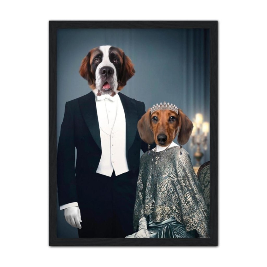 Edwardian Couple Custom Pet Portrait | Paw & Glory