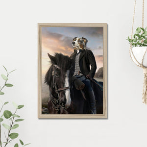 Ross (Poldark Inspired): Custom Pet Portrait - Paw & Glory - Dog Portraits - Pet Portraits