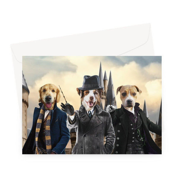Magic School Professor Custom Pet Greeting Card | Pet Lover Gift | Paw & Glory