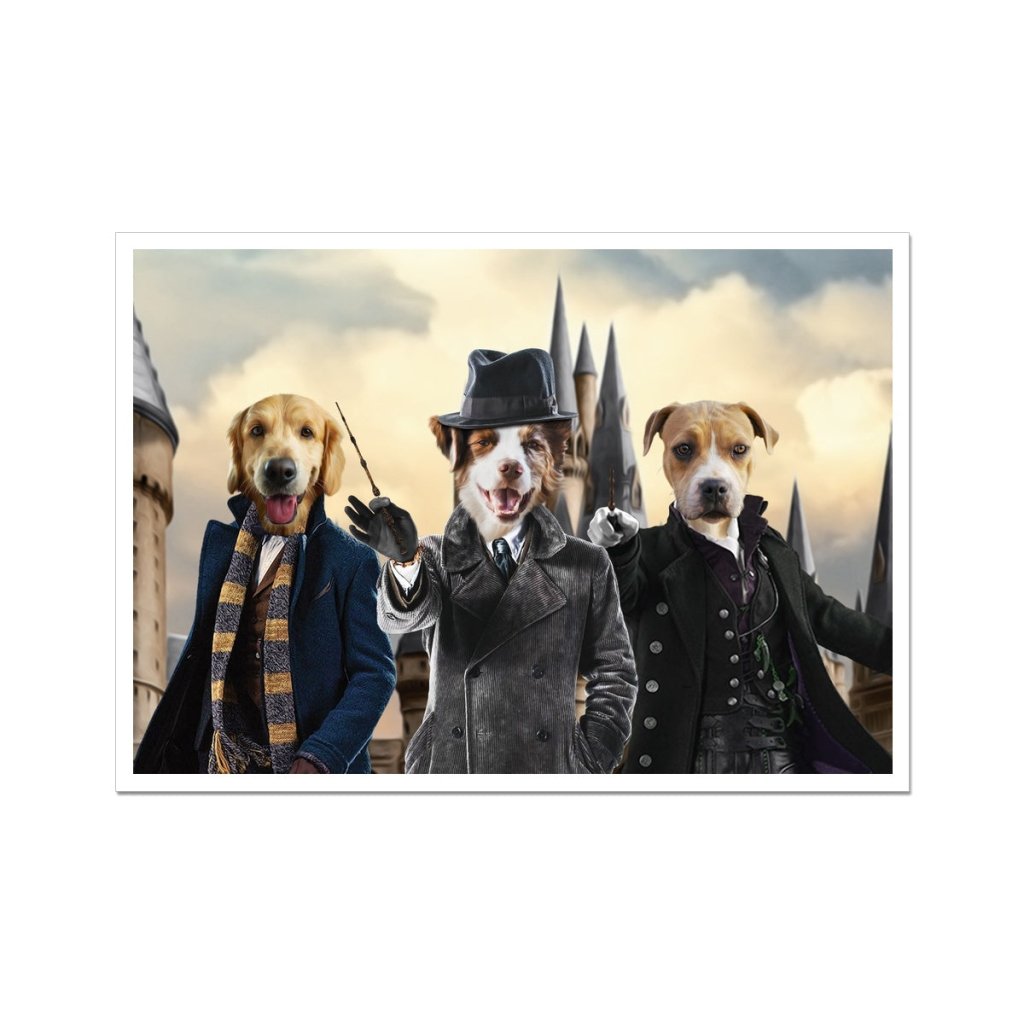 Magic School Professor Custom Pet Poster | Pet Portrait Print | Paw & Glory