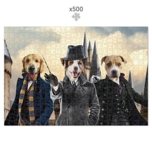 Magic School Professor Custom Pet Puzzle | Funny Pet Portrait | Paw & Glory