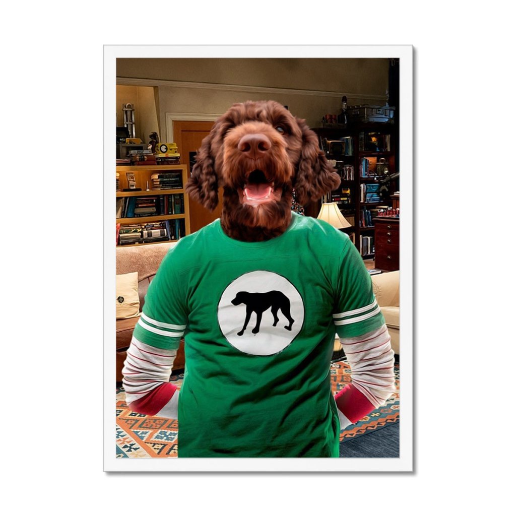 Sheldon Cooper (Big Bang theory): Custom Pet Portrait - Paw & Glory - Dog Portraits - Pet Portraits