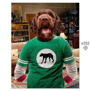 Sheldon Cooper (Big Bang Theory): Custom Pet Puzzle - Paw & Glory - Dog Portraits - Pet Portraits