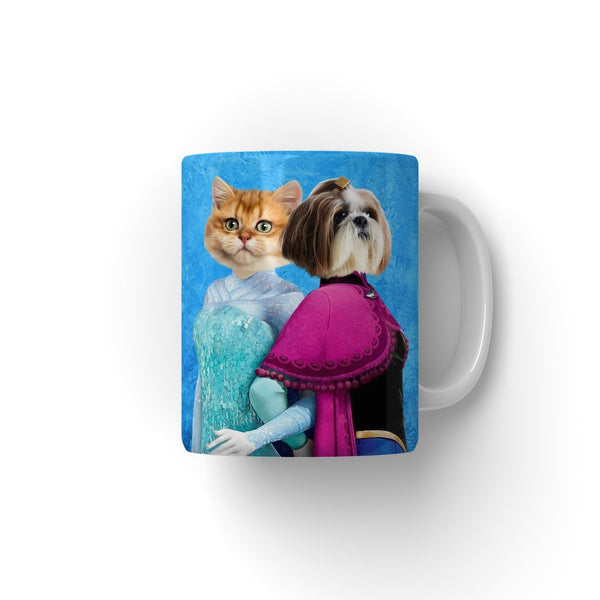 Snow Sisters Custom Pet Coffee Mug | Funny Pet Portrait Gift | Paw & Glory