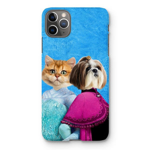 Snow Sisters (Frozen Inspired): Custom Pet Phone Case - Paw & Glory - Dog Portraits - Pet Portraits