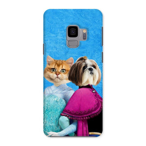 Snow Sisters (Frozen Inspired): Custom Pet Phone Case - Paw & Glory - Dog Portraits - Pet Portraits