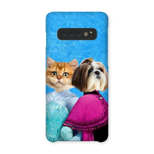 Snow Sisters (Frozen Inspired): Custom Pet Phone Case - Paw & Glory - Dog Portraits - Pet Portraits