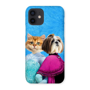Snow Sisters (Frozen Inspired): Custom Pet Phone Case - Paw & Glory - Dog Portraits - Pet Portraits