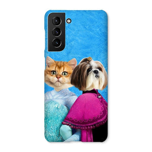 Snow Sisters (Frozen Inspired): Custom Pet Phone Case - Paw & Glory - Dog Portraits - Pet Portraits