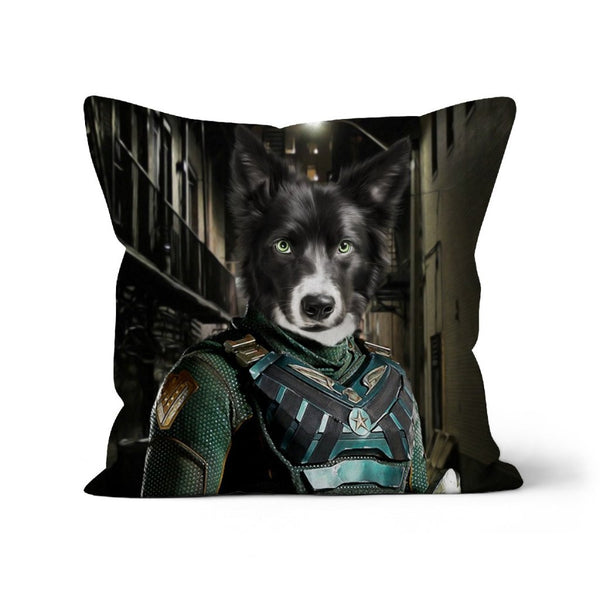 Soldier Superhero Custom Pet Pillow | Personalised Pet Gift | Paw & Glory