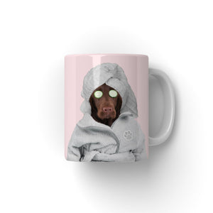 Spa Day: Custom Pet Coffee Mug - Paw & Glory - Dog Portraits - Pet Portraits