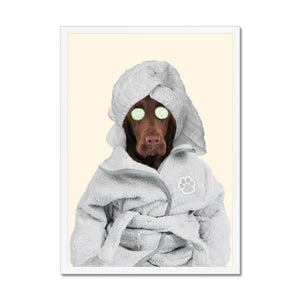 Spa Day: Custom Pet Portrait - Paw & Glory - Dog Portraits - Pet Portraits