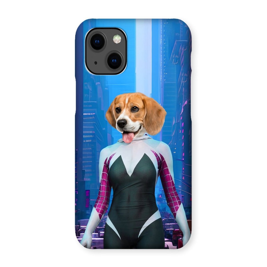 Spider Girl: Custom Pet Phone Case - Paw & Glory - Dog Portraits - Pet Portraits