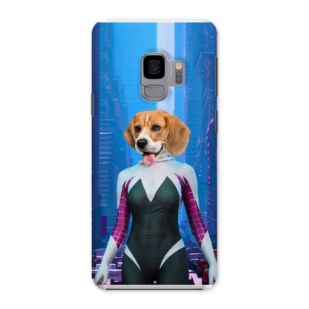 Spider Girl: Custom Pet Phone Case - Paw & Glory - Dog Portraits - Pet Portraits