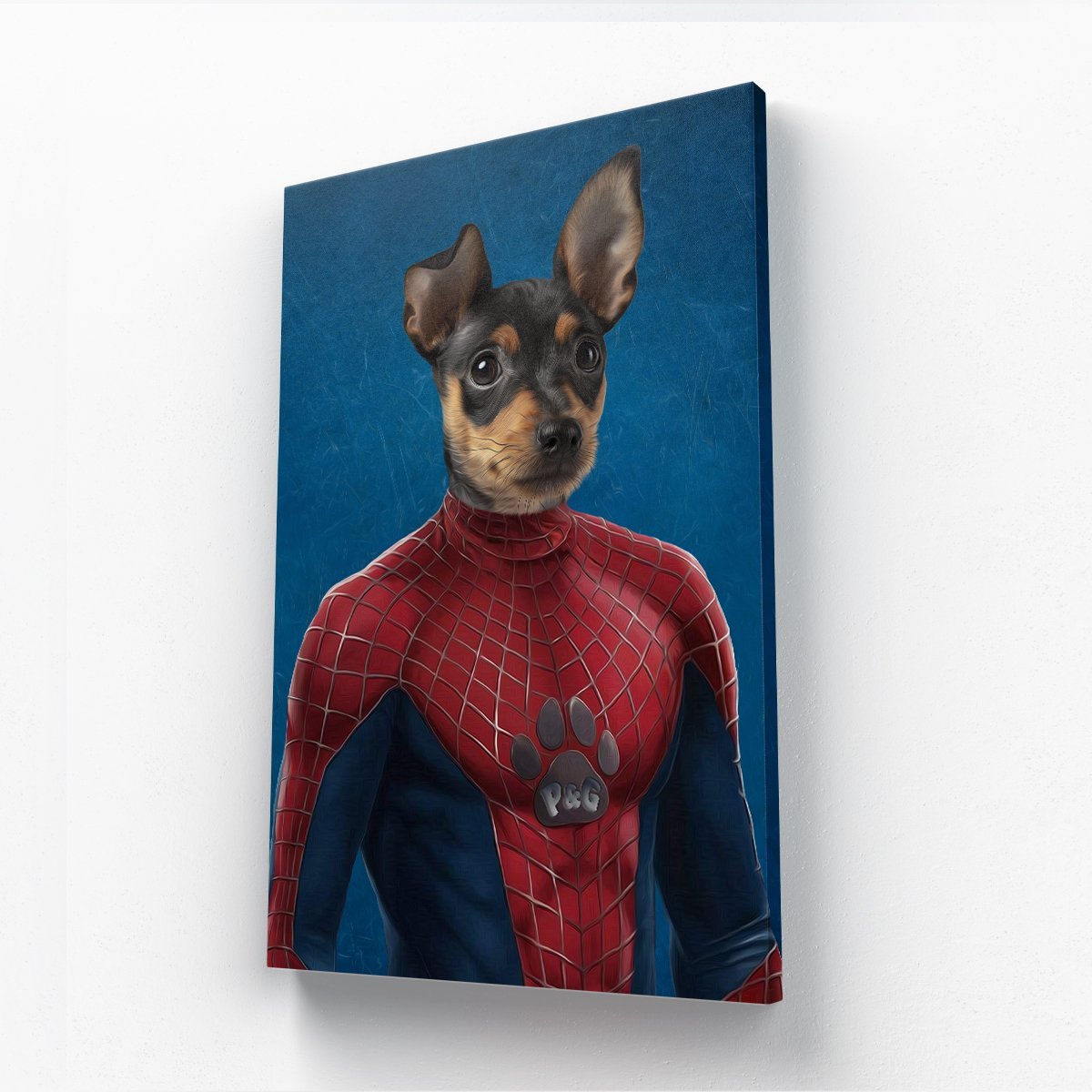 Web-Slinging Hero Custom Pet Canvas | Custom Pet Canvas | Paw & Glory