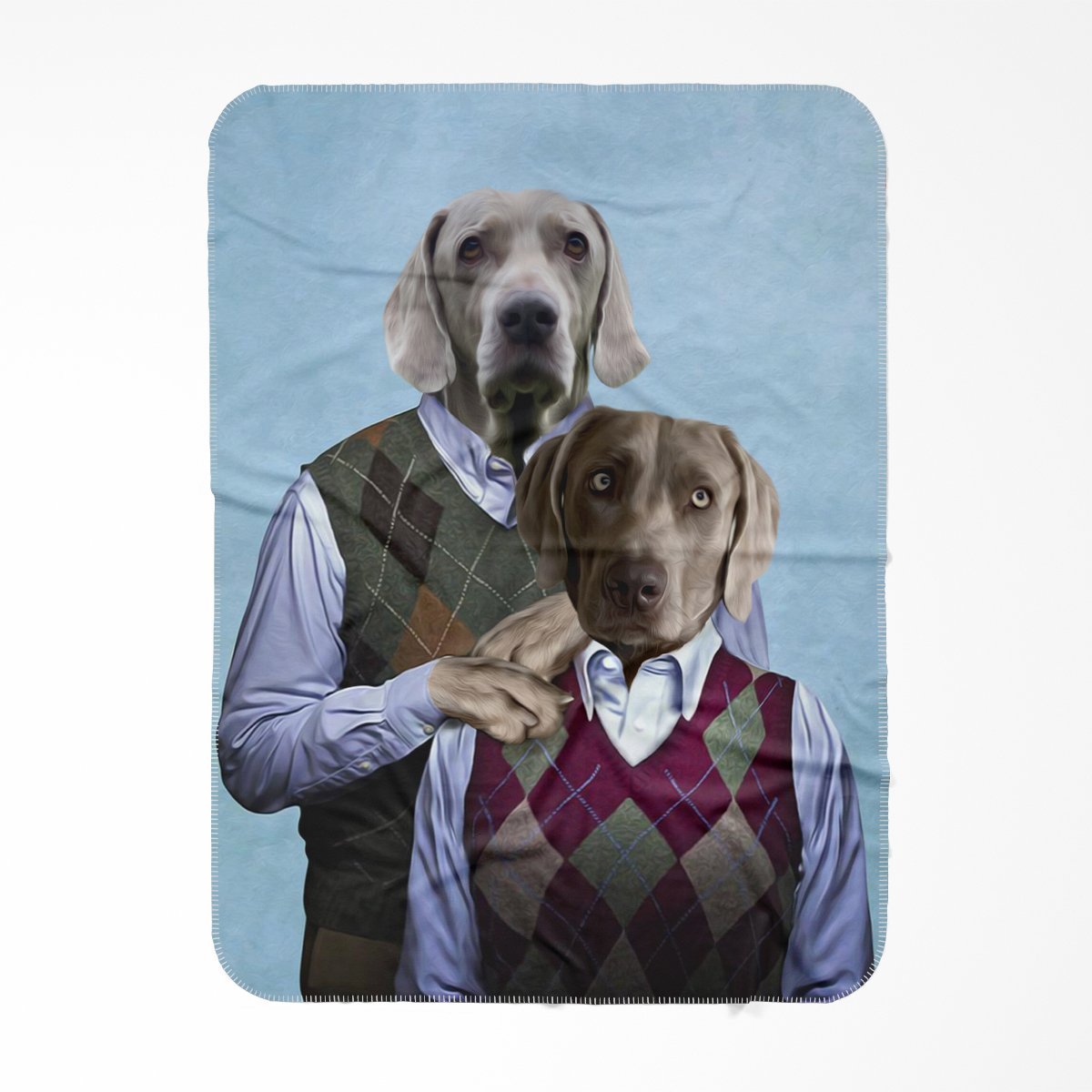 Step Doggo's: Custom Pet Blanket - Paw & Glory - Dog Portraits - Pet Portraits