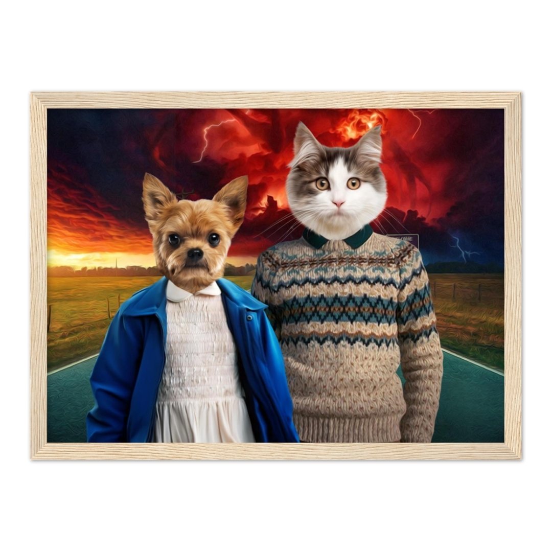 Retro 80s Sci-Fi Custom Pet Portrait | Custom Pet Portrait | Paw & Glory