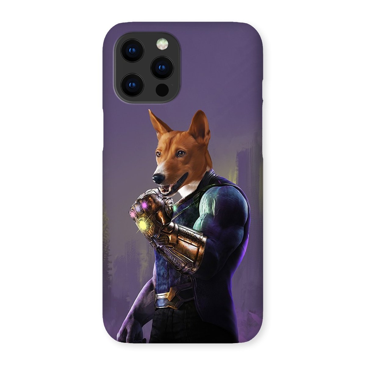 Thanos (Marvel Inspired): Custom Pet Phone Case - Paw & Glory - Dog Portraits - Pet Portraits