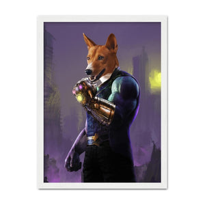 Thanos (Marvel Inspired): Custom Pet Portrait - Paw & Glory - Dog Portraits - Pet Portraits