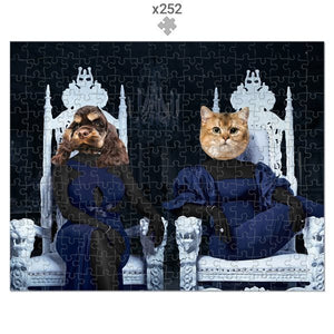 The 2 Housewives Of Atlanta: Custom Pet Puzzle - Paw & Glory - Dog Portraits - Pet Portraits