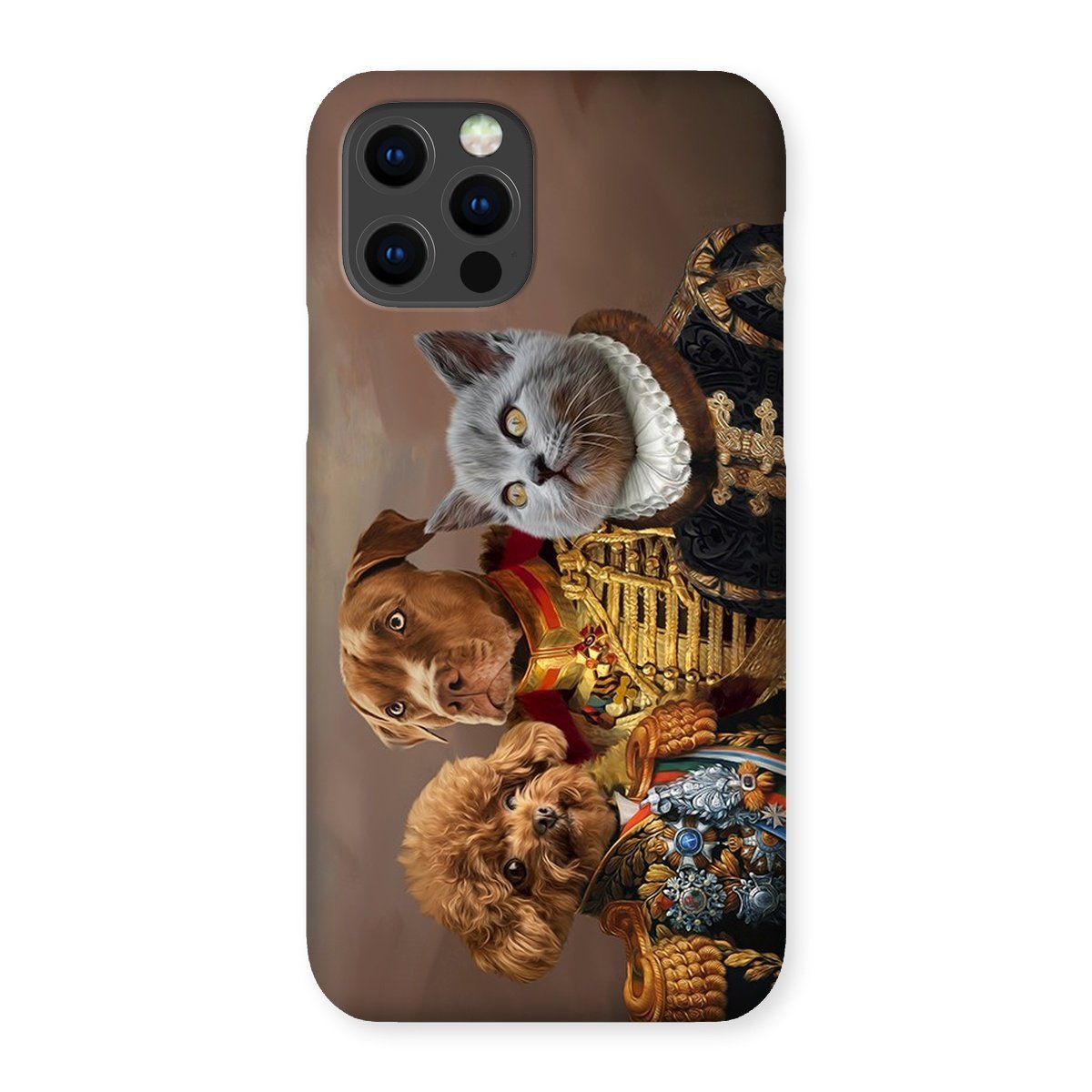 The 3 Brothers In Arms: Custom Pet Phone Case - Paw & Glory - Dog Portraits - Pet Portraits
