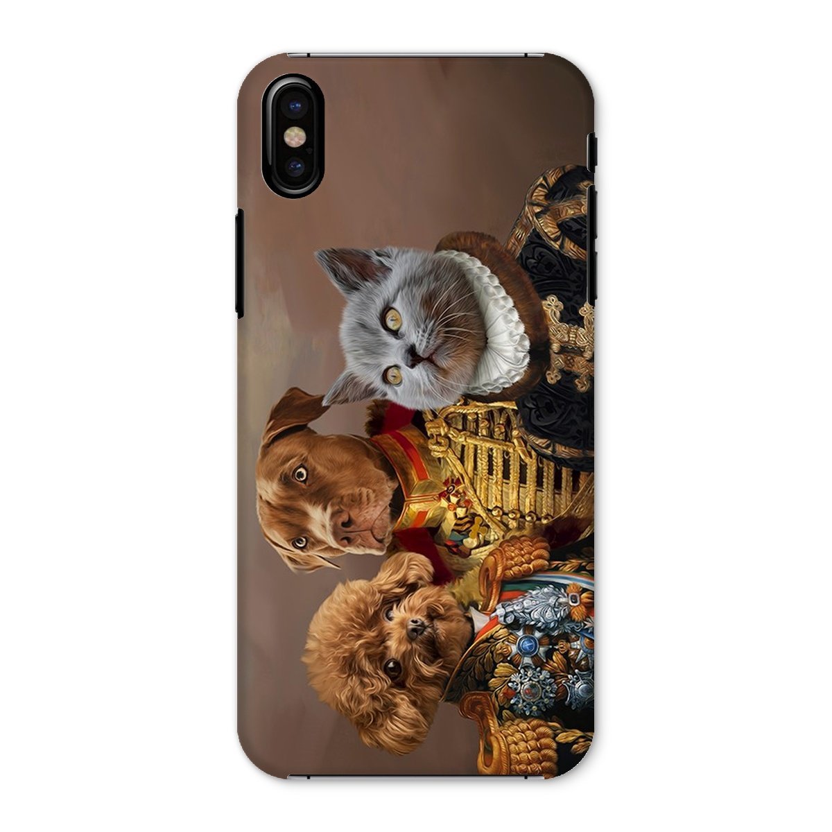 The 3 Brothers In Arms: Custom Pet Phone Case - Paw & Glory - Dog Portraits - Pet Portraits
