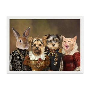 The 4 Nobles: Custom Pet Portrait - Paw & Glory - Dog Portraits - Pet Portraits